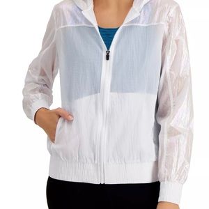 Brand new, never worn! Ideology Iridescent Hooded Jacket with pockets.